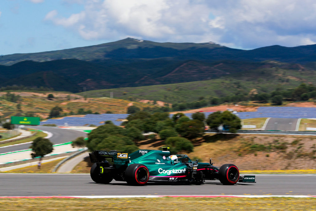 Formel 1 Aston Martin Sebastian Vettel Portugal GP Quali 2021