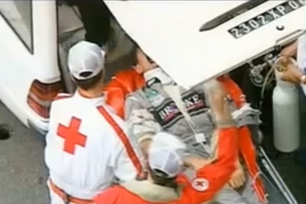 Formel 1 Karl Wendlinger Crash Monaco