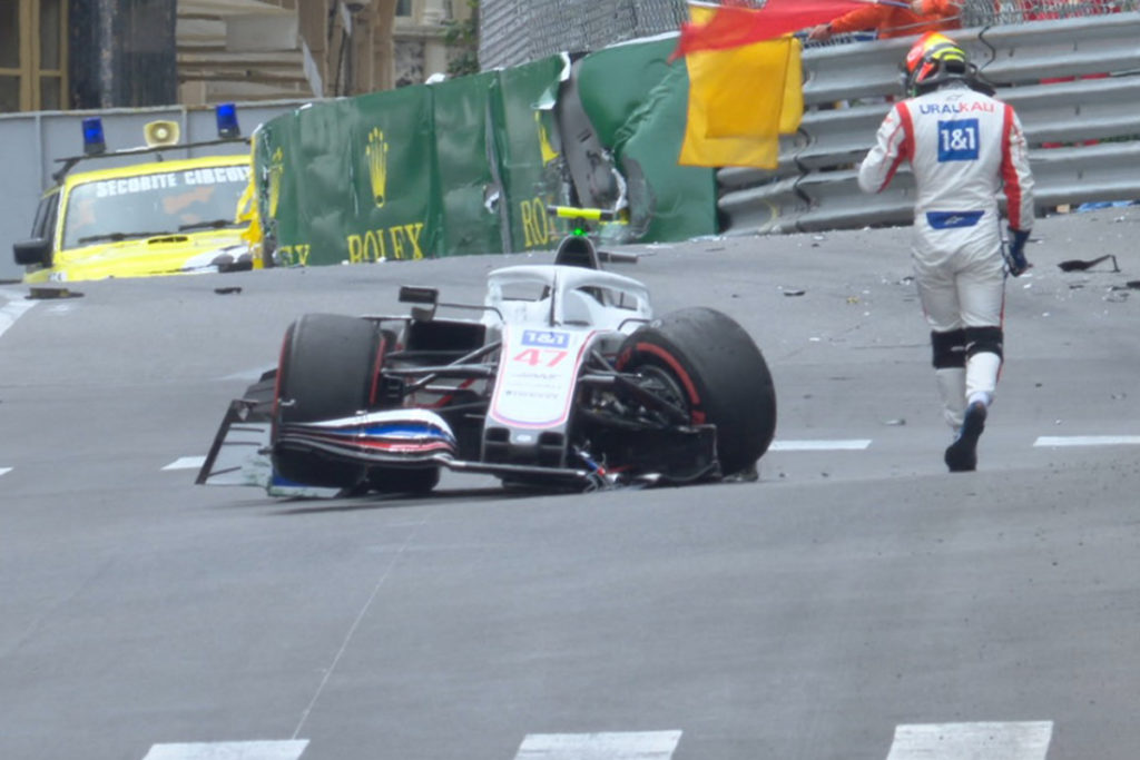 Formel 1 Mick Schumacher Crash Monaco GP FP3