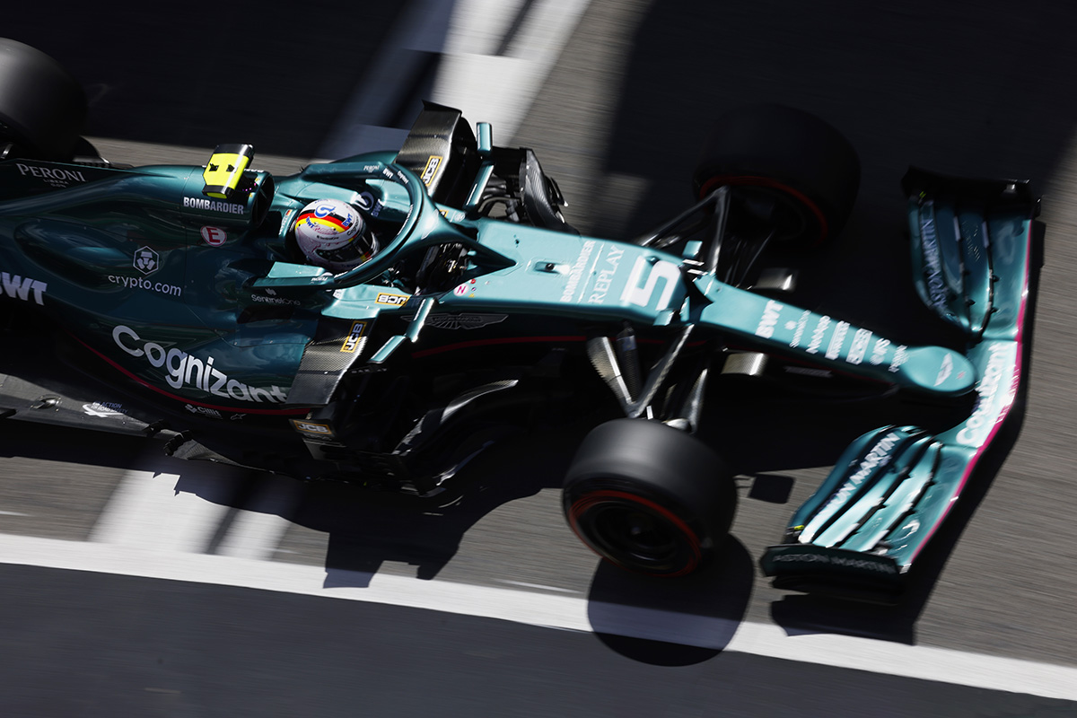 Formel 1 Sebastian Vettel Aston Martin Portugal GP 2021 Quali