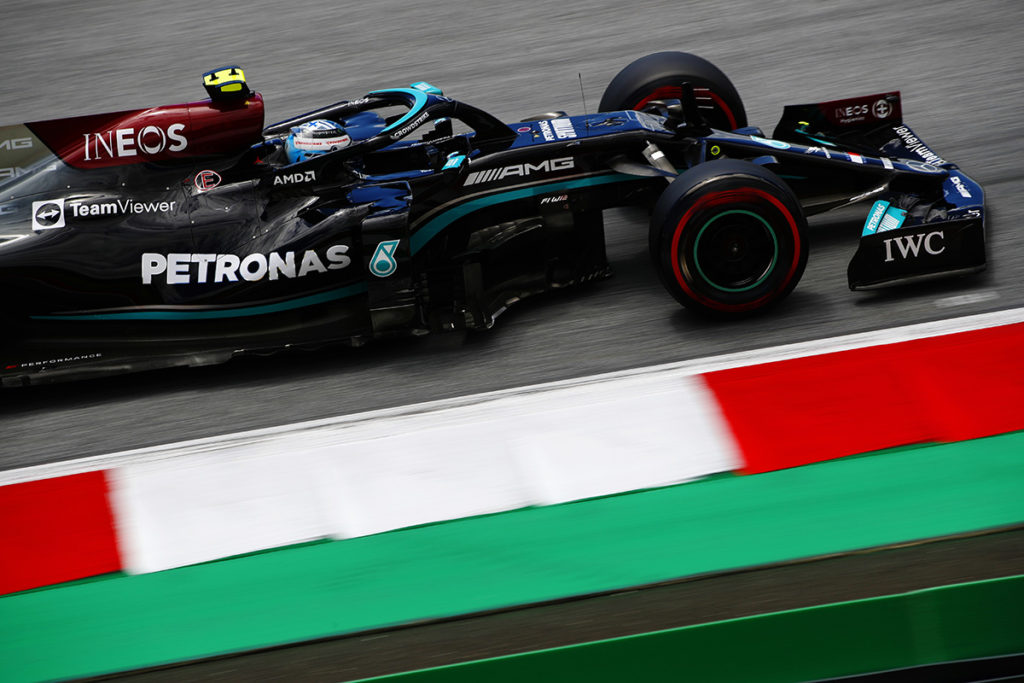 Formel 1 Valtteri Bottas Mercedes Steiermark GP Spielberg Quali 2021
In der Quali am Freitag vor dem Sprintqualifying sind nur weiche Reifen erlaubt