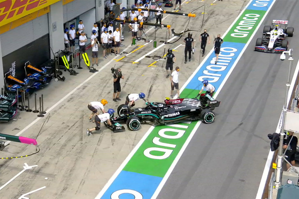 Formel 1 Bottas Spielberg Dreher Box 2021
