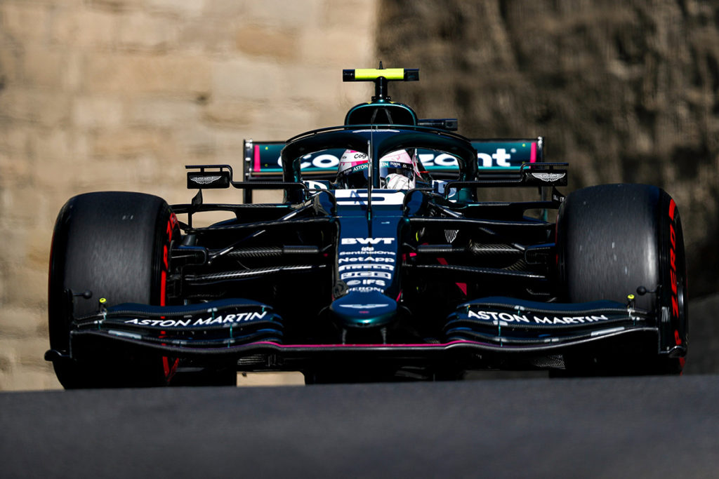 Formel 1 Sebastian Vettel Aston Martin Aserbaidschan GP 2021 Quali
