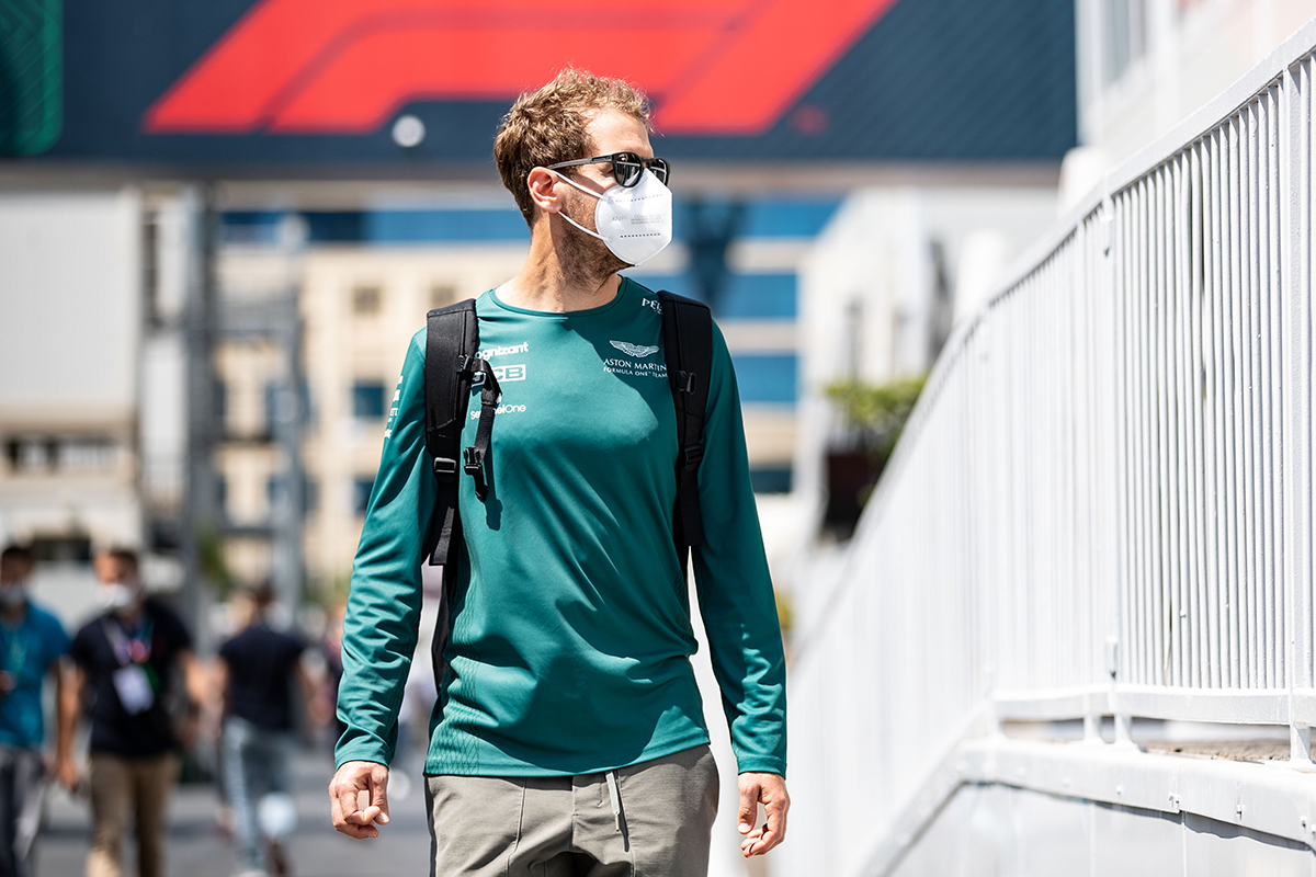 Formel 1 Sebastian Vettel Aston Martin Aserbaidschan GP 2021