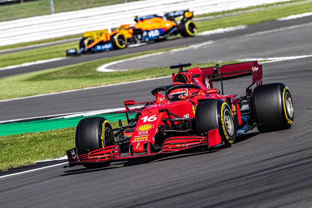 Formel 1 Charles Leclerc Ferrari Silverstone 2021