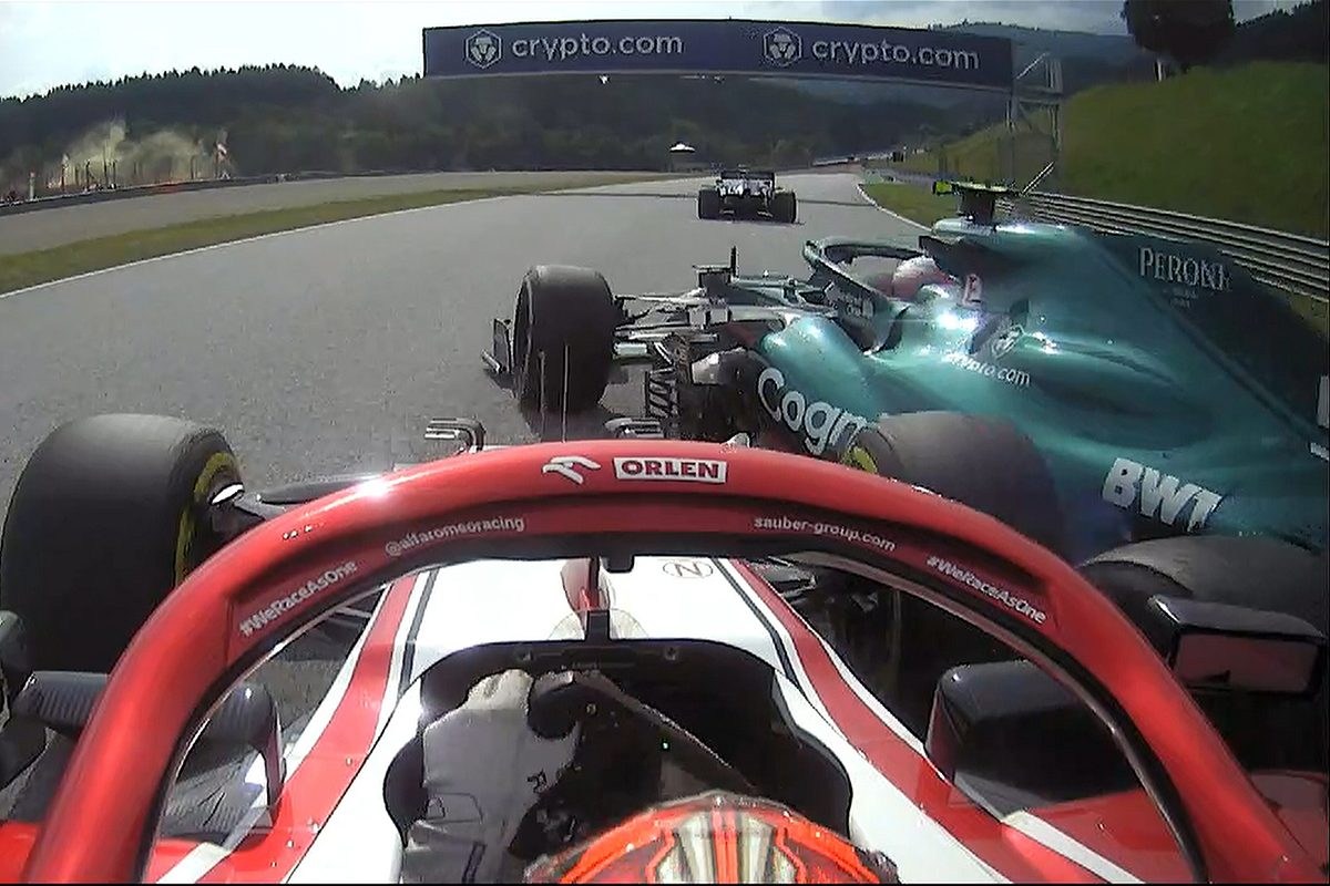 Formel 1 Kimi Raikkonen Sebastian Vettel Österreich GP Crash