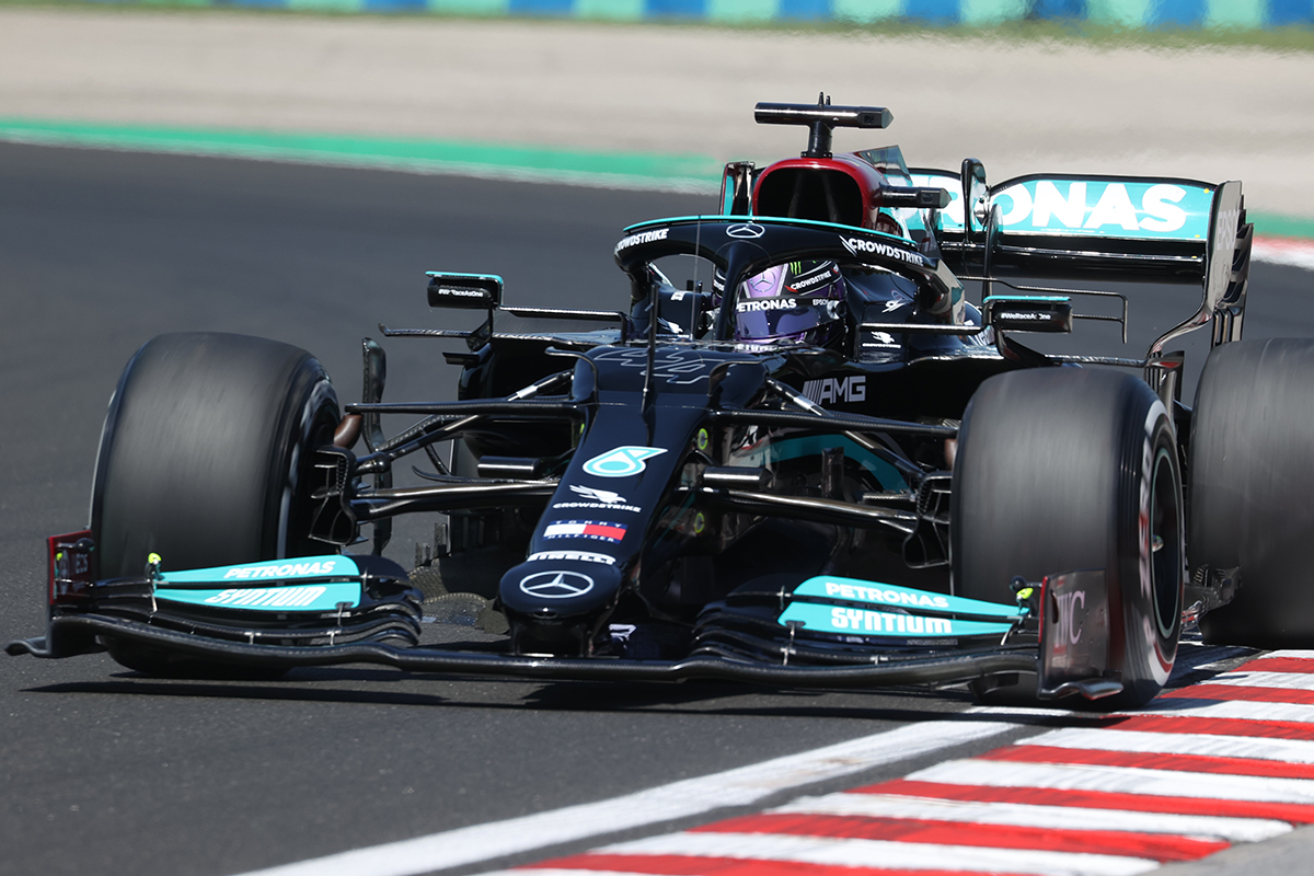 Formel 1 Lewis Hamilton Mercedes Ungarn GP 2021 FP2