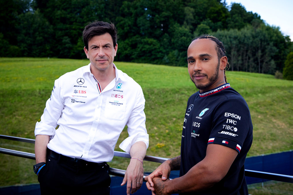 Formel 1 Lewis Hamilton Toto Wolff Mercedes 2021