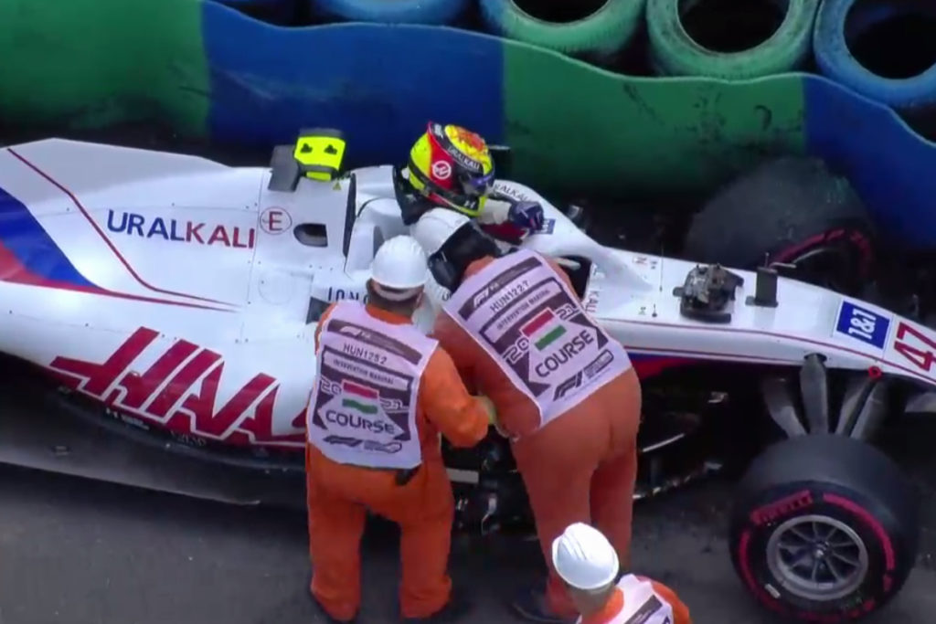 Formel 1 Mick Schumacher Ungarn GP 2021 Crash