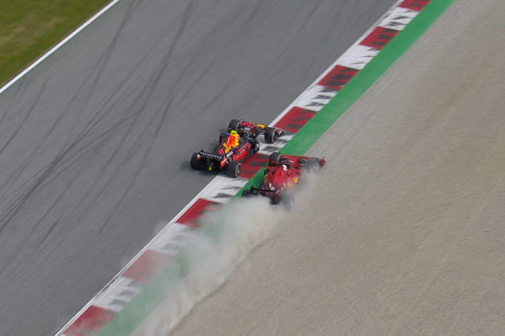 Formel 1 Perez Leclerc Crash Österreich GP 2021 Rennen