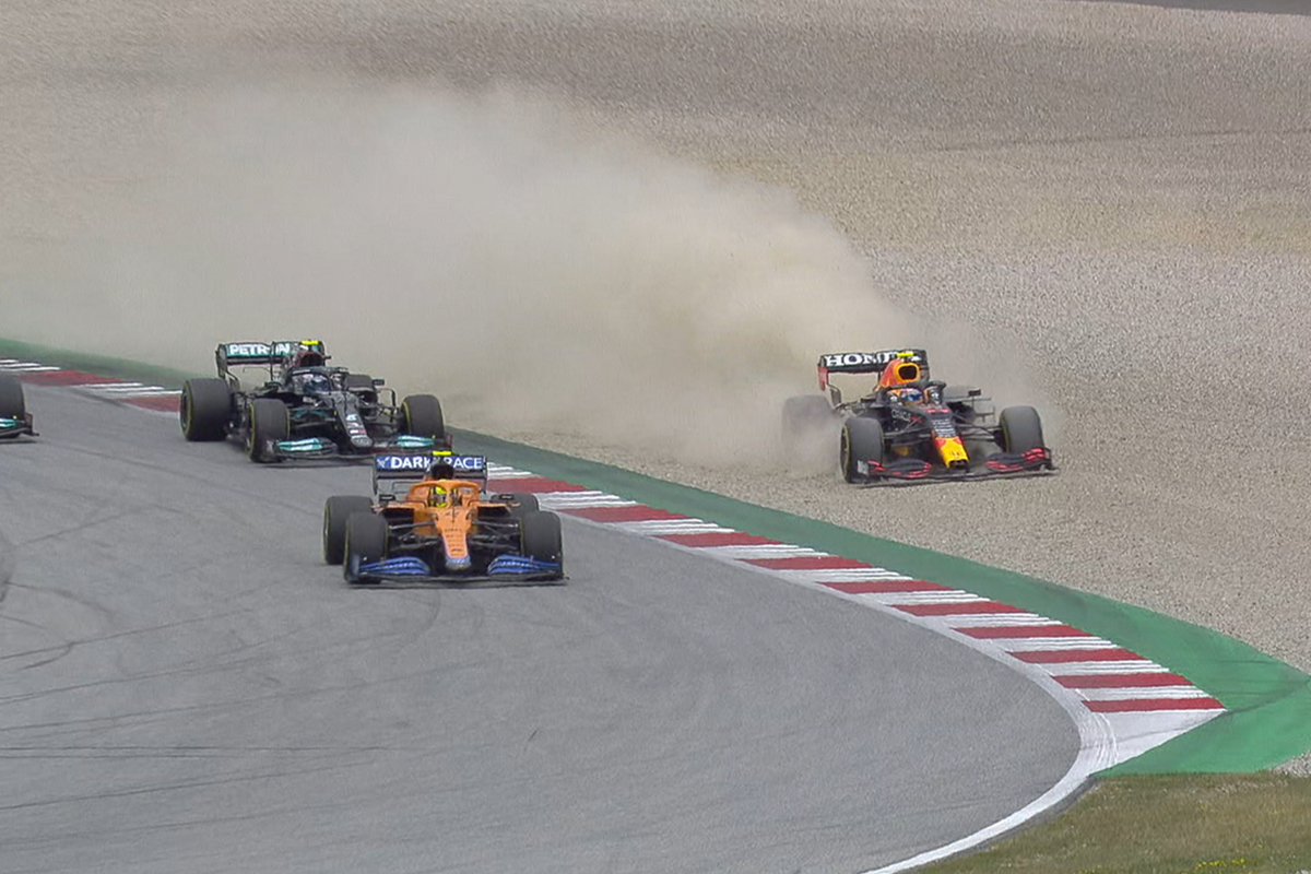 Formel 1 Perez Norris Start Österreich GP 2021