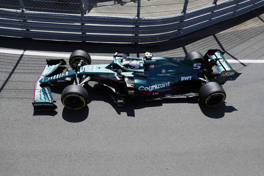 Formel 1 Sebastian Vettel Aston Martin Silverstone Sprint 2021