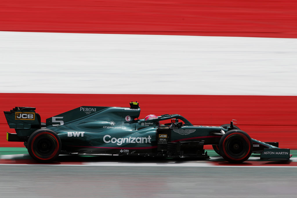 Formel 1 Sebastian Vettel Aston Martin Spielberg Österreich GP 2021 FP2