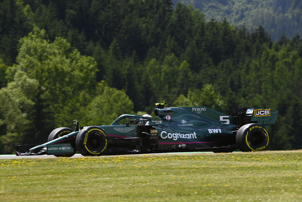 Formel 1 Sebastian Vettel Aston Martin Österreich GP 2021 Rennen