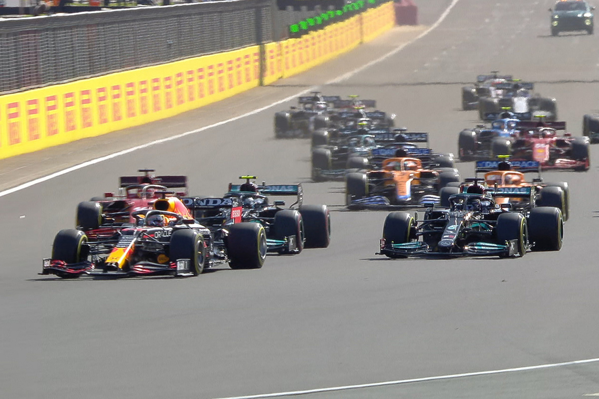 Formel 1 Start Sprint Silverstone 2021
