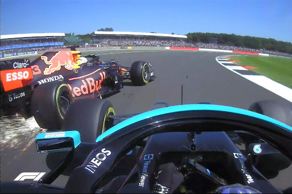 Formel 1 Max Verstappen Lewis Hamilton Silverstone Crash