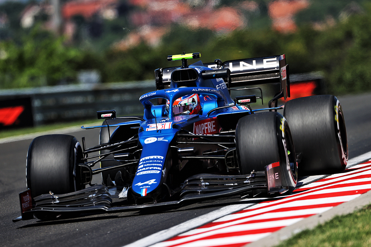 Formel 1 Esteban Ocon Alpine Ungarn GP 2021 Rennen