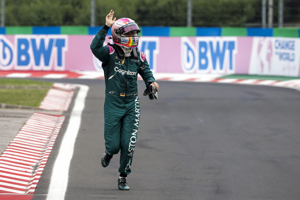 Formel 1 Sebastian Vettel Ungarn GP 2021 Race