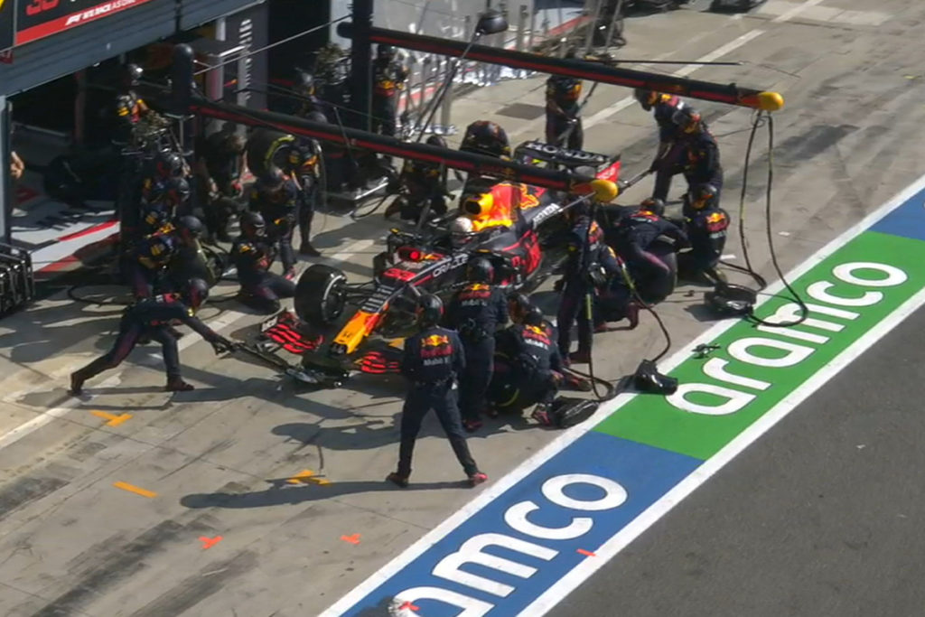 F1 Verstappen Red Bull Monza Box 2021