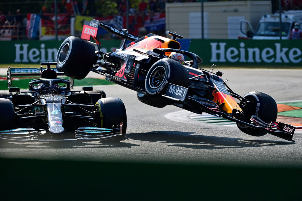 Formel 1 Hamilton Verstappen Crash Monza Italien 2021