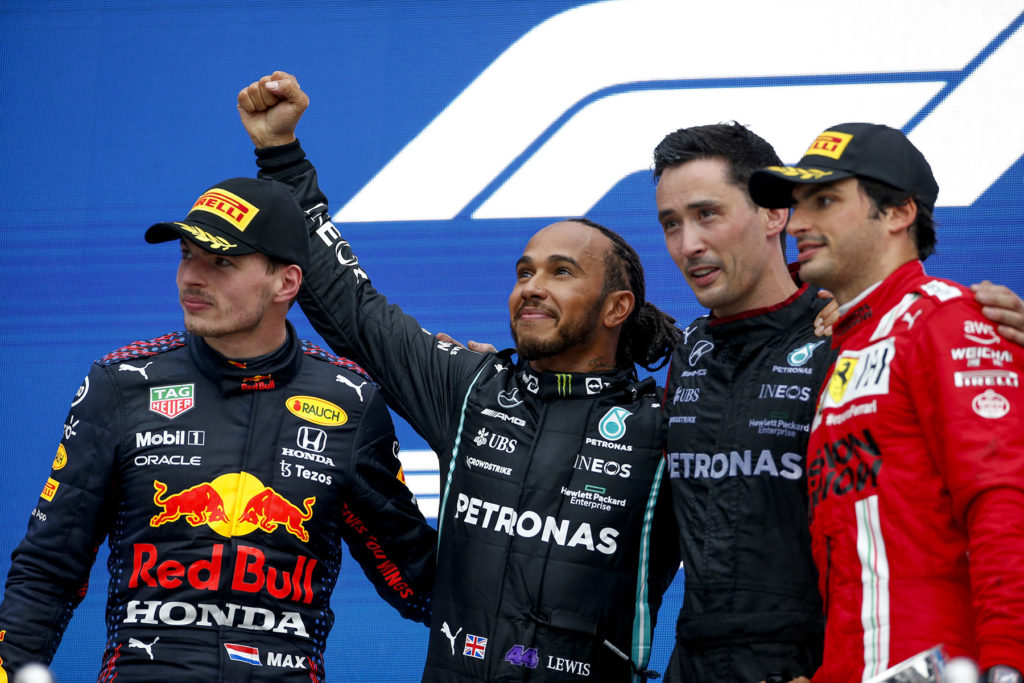 Formel 1 Lewis Hamilton Mercedes Sotschi Russland 100 Sieg Hamilton 2021