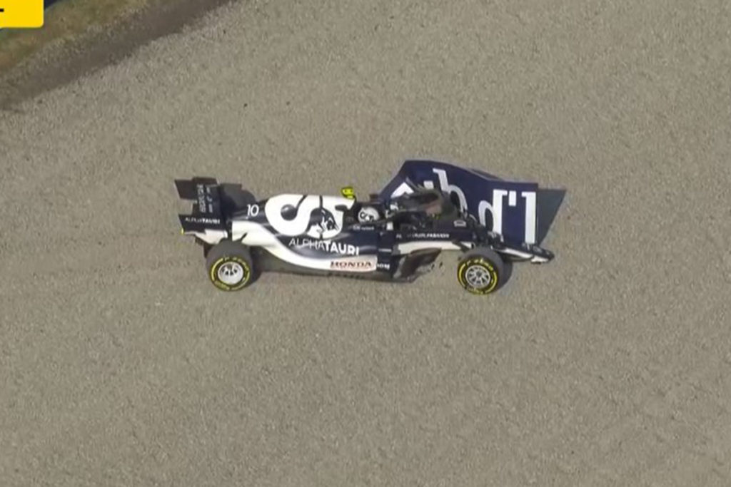 Formel 1 Monza Sprint Gasly Crash 2021