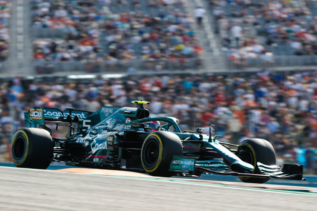 Formel 1 Sebastian Vettel Aston Martin USA GP 2021