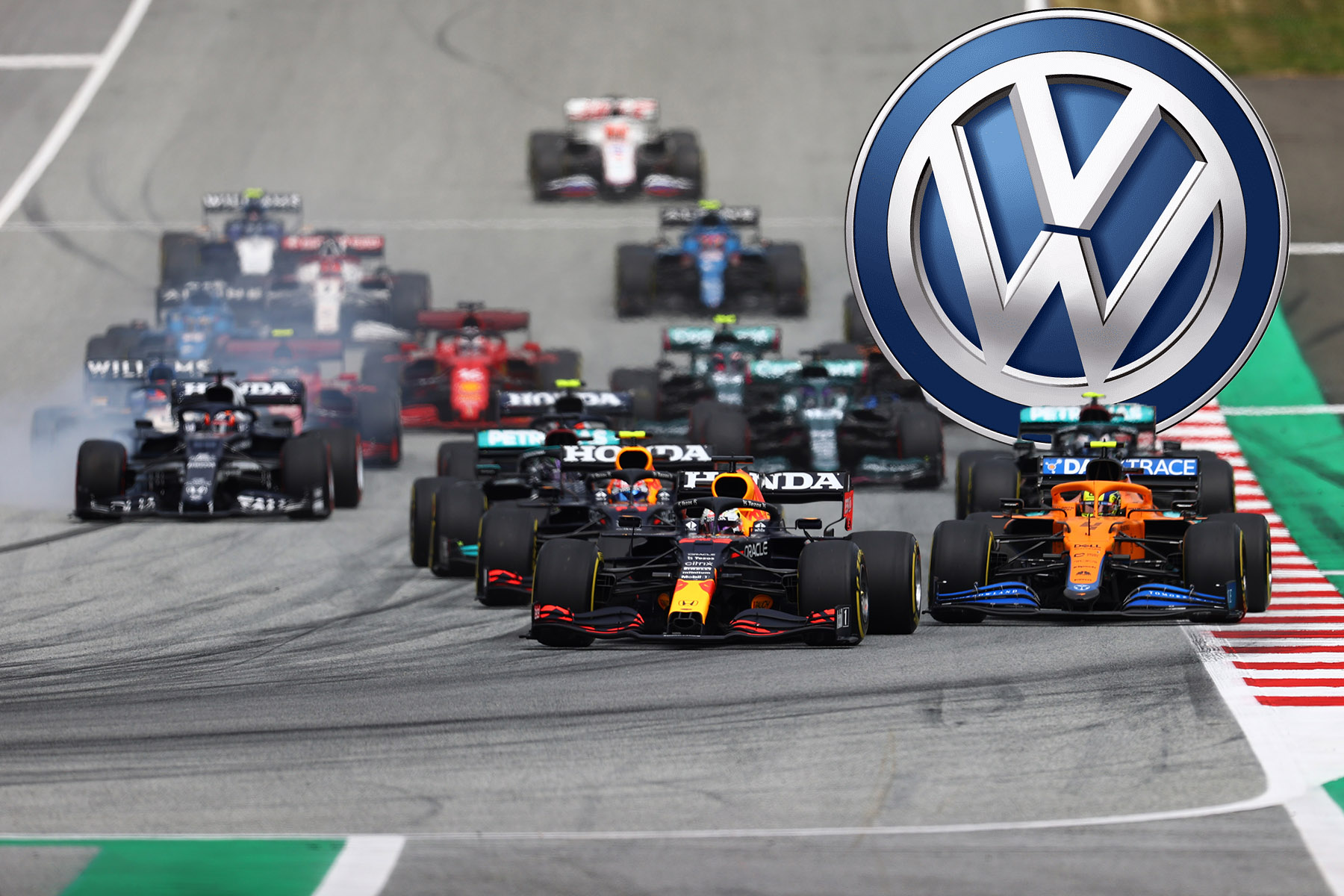 Formel 1 Volkswagen VW Logo F1 Start 2021