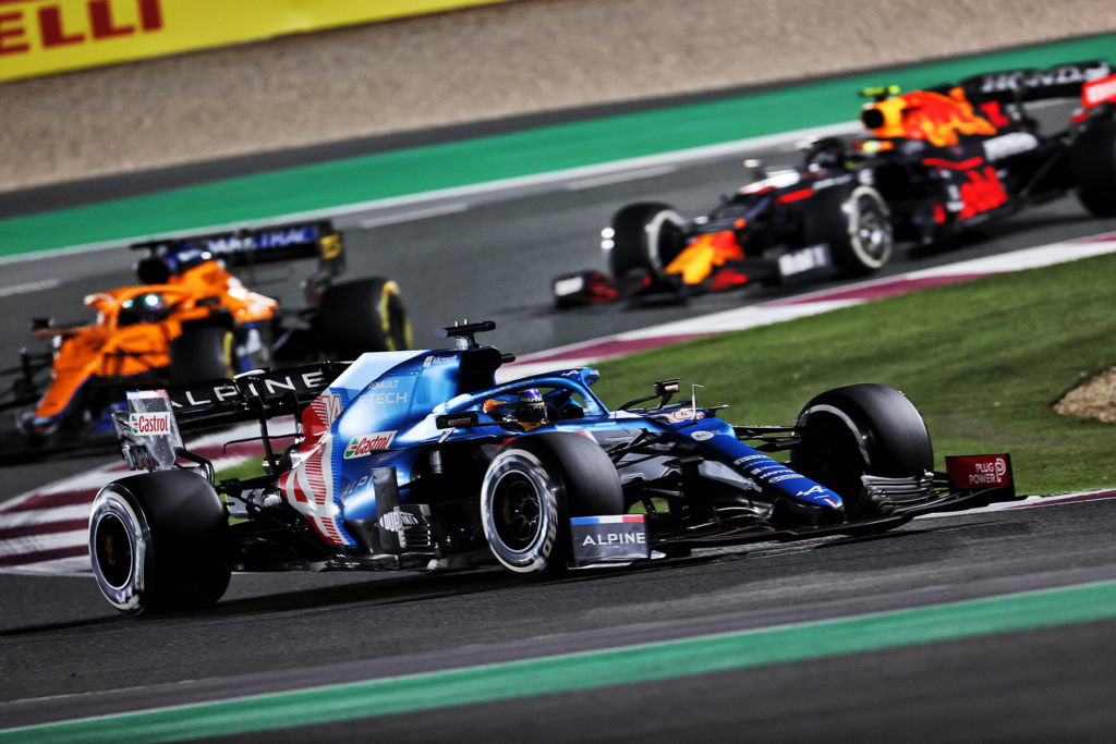 Formel 1 Fernando Alonso Alpine Katar GP 2021