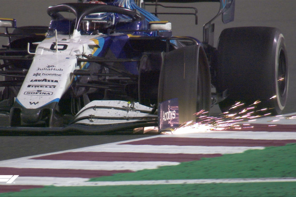 Formel 1 Latifi Williams Reifenschaden Katar GP