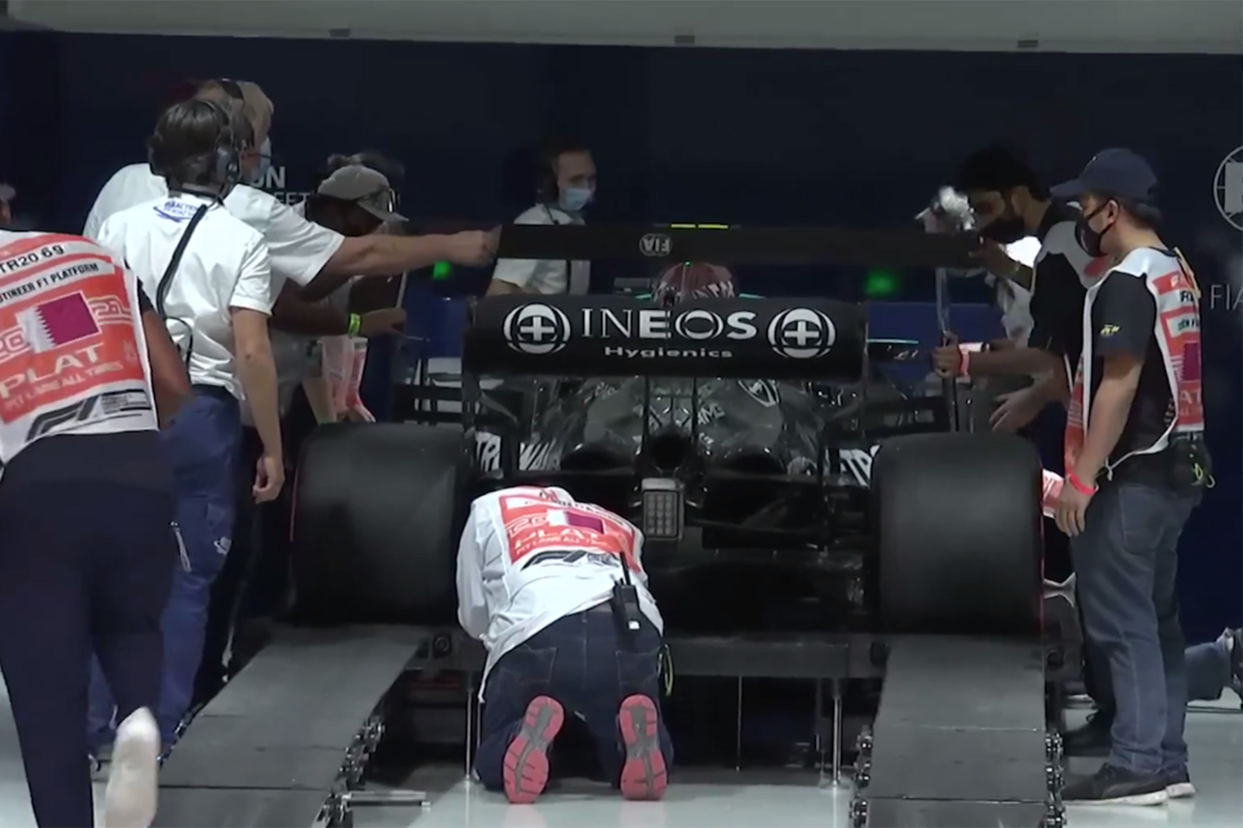 Formel 1 Mercedes technische Abnahme Katar GP 2021