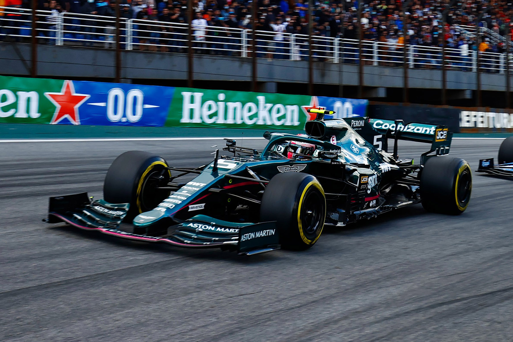 Formel 1 Sebastian Vettel Aston Martin Brasilien GP 2021