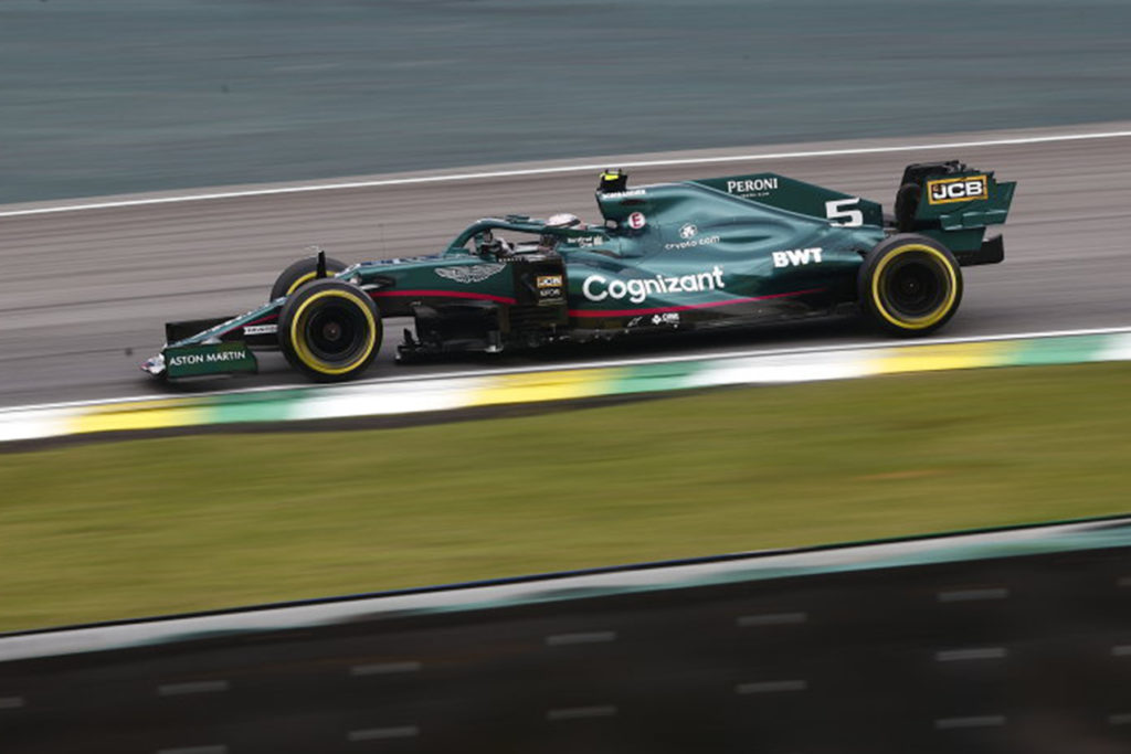 Formel 1 Sebastian Vettel Brasilien GP FP1 Aston Martin