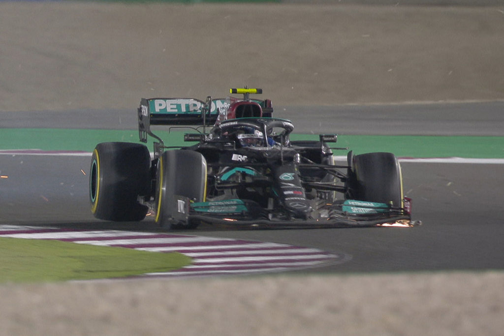Formel 1 Valtteri Bottas Mercedes Katar GP Reifenschaden