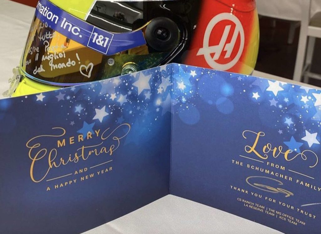 Mick Schumacher Michael Weihnachtskarte Mamma Rossella 2021