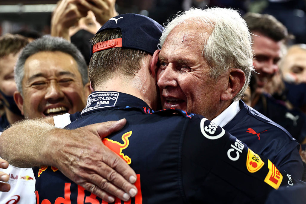 Formel 1 Max Verstappen Dr. Helmut Marko Red Bull Abu Dhabi GP 2021