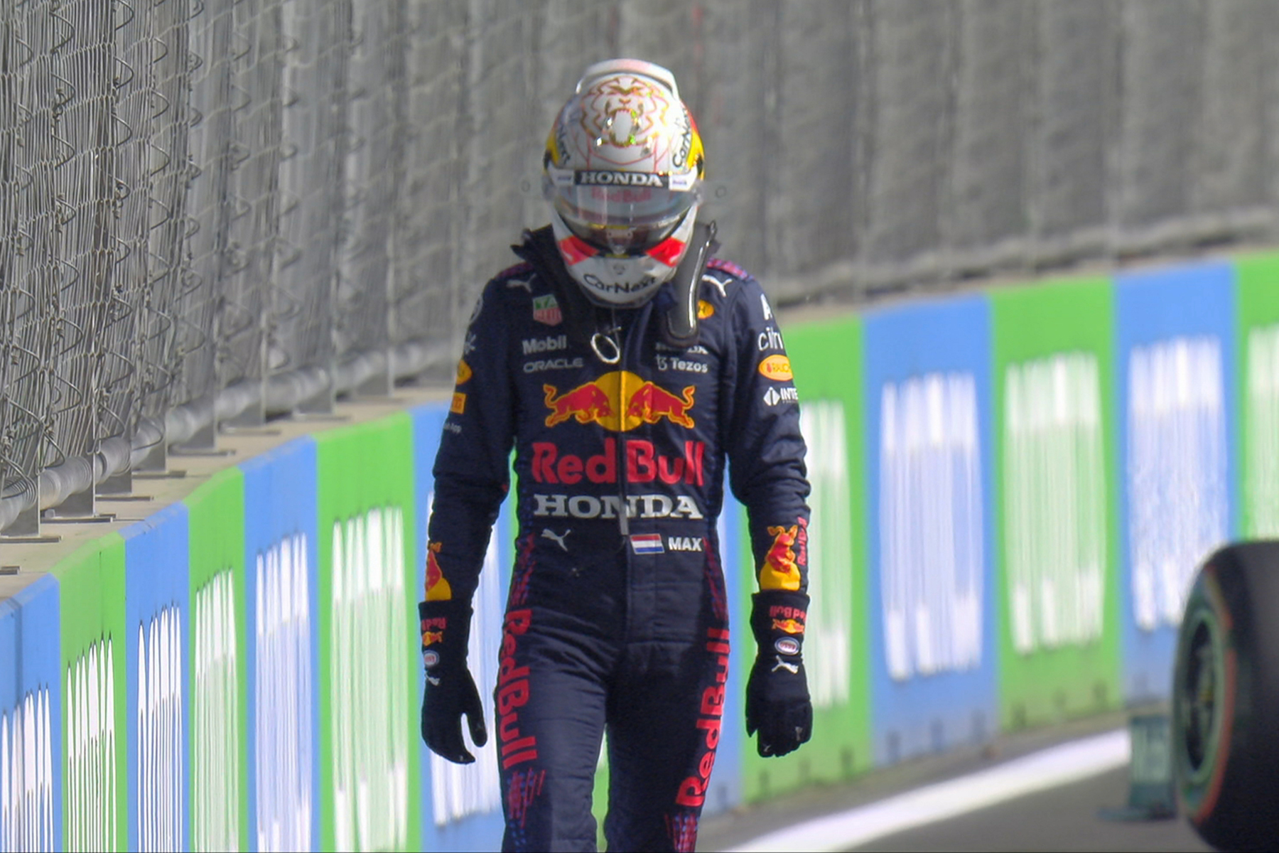 Formel 1 Max Verstappen Red Bull Saudi Arabien GP 2021 Quali Crash 01