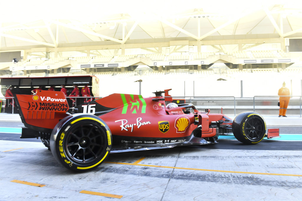 Formel 1 Ferrari Charles Leclerc Pirelli Reifen Test 18 Zoll 2021