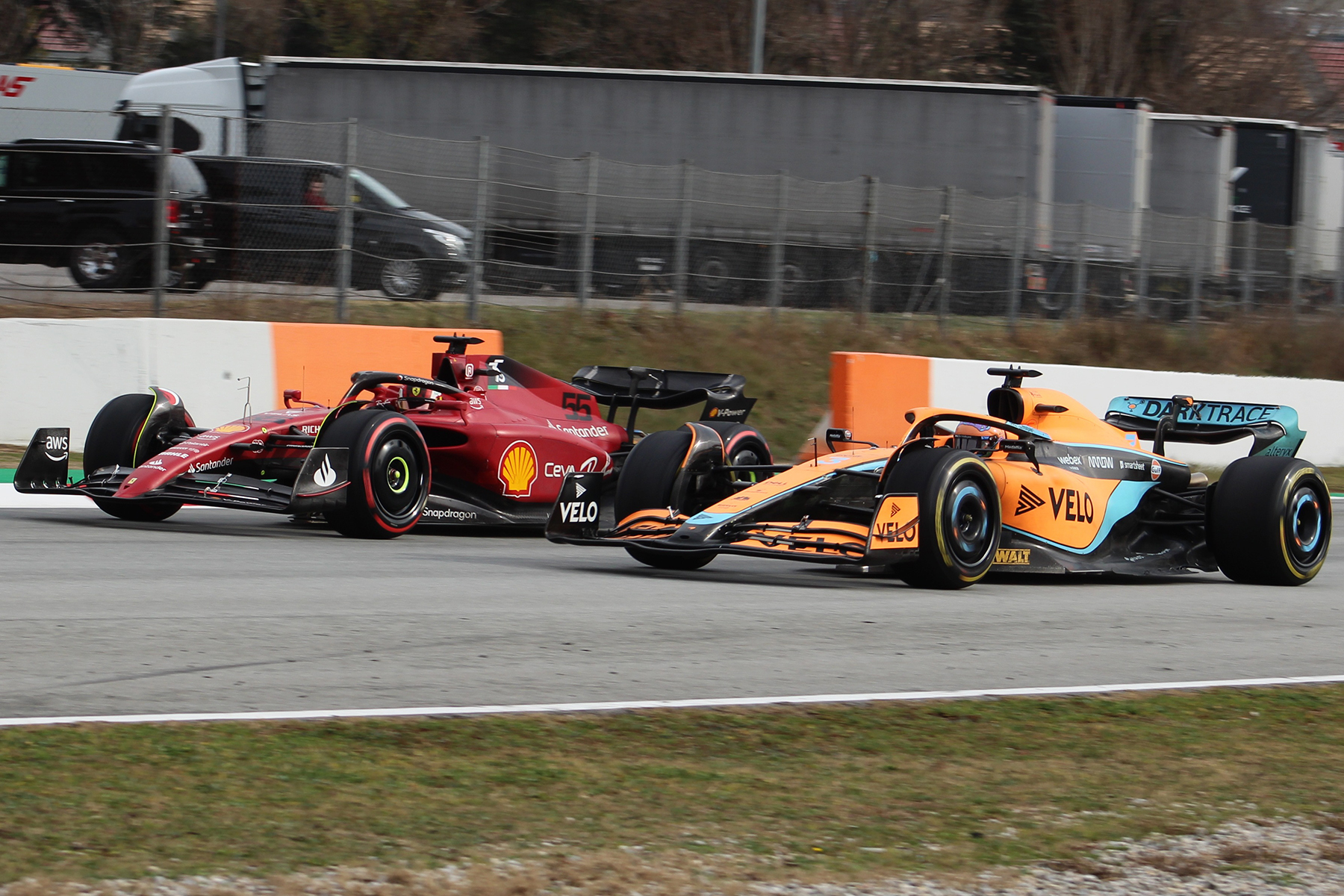 Formel 1 McLaren Ferrari Barcelona Tests 2022