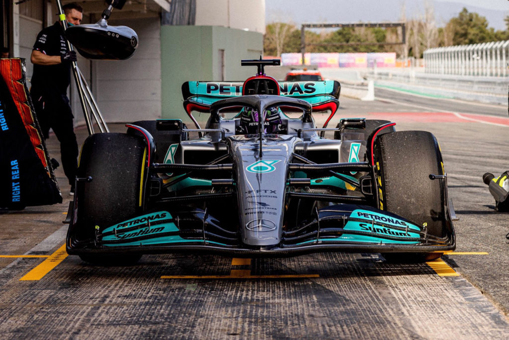 Formel 1 Mercedes Hamilton Barcelona Test