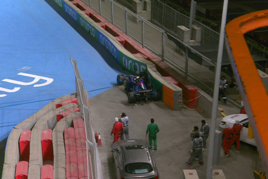 Formel 1 Latifi Crash Saudi Arabia GP Quali 2022