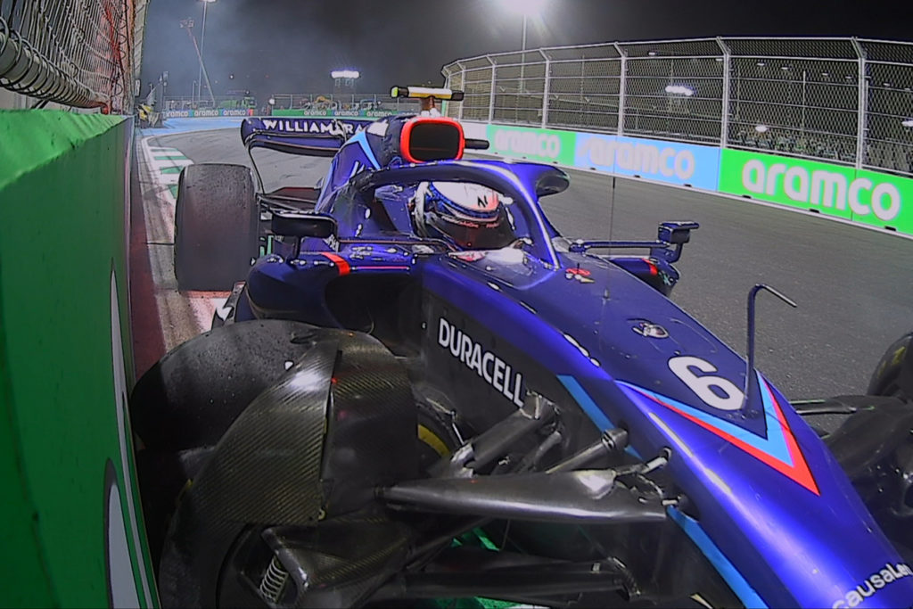 Formel 1 Latifi Crash Saudi Arabien GP 2022