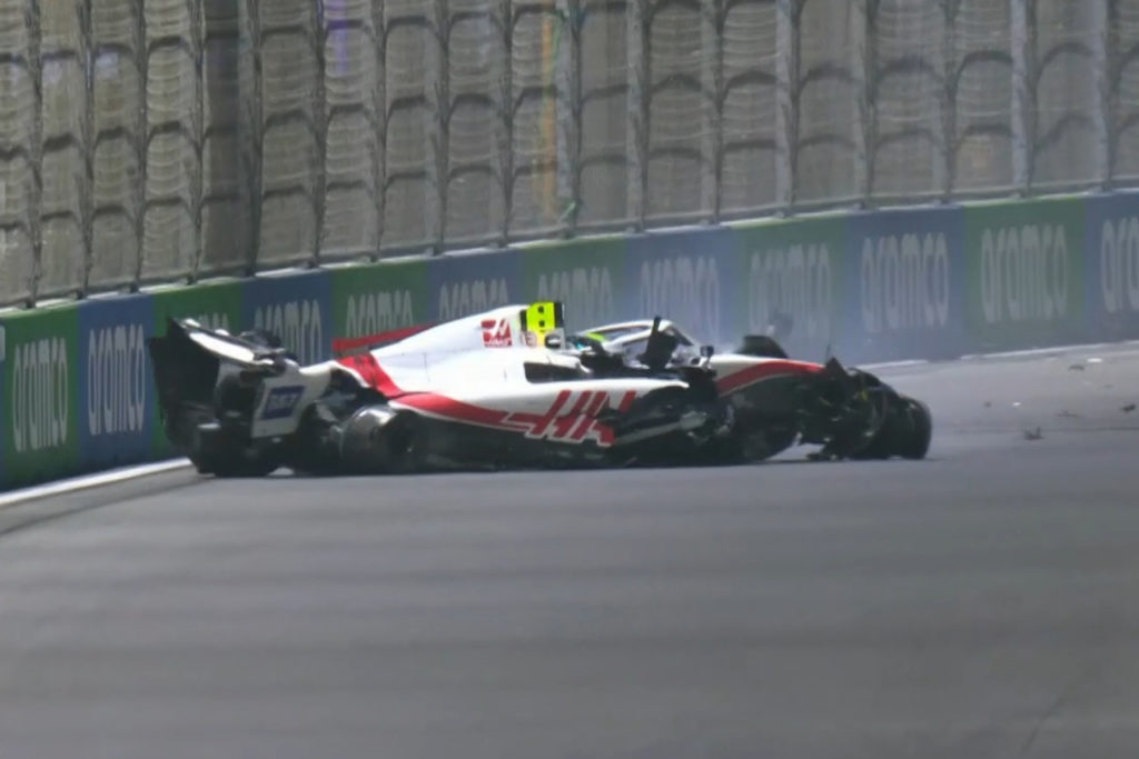 Formel 1 Mick Schumacher Crash Saudi Arabien GP Quali 2022