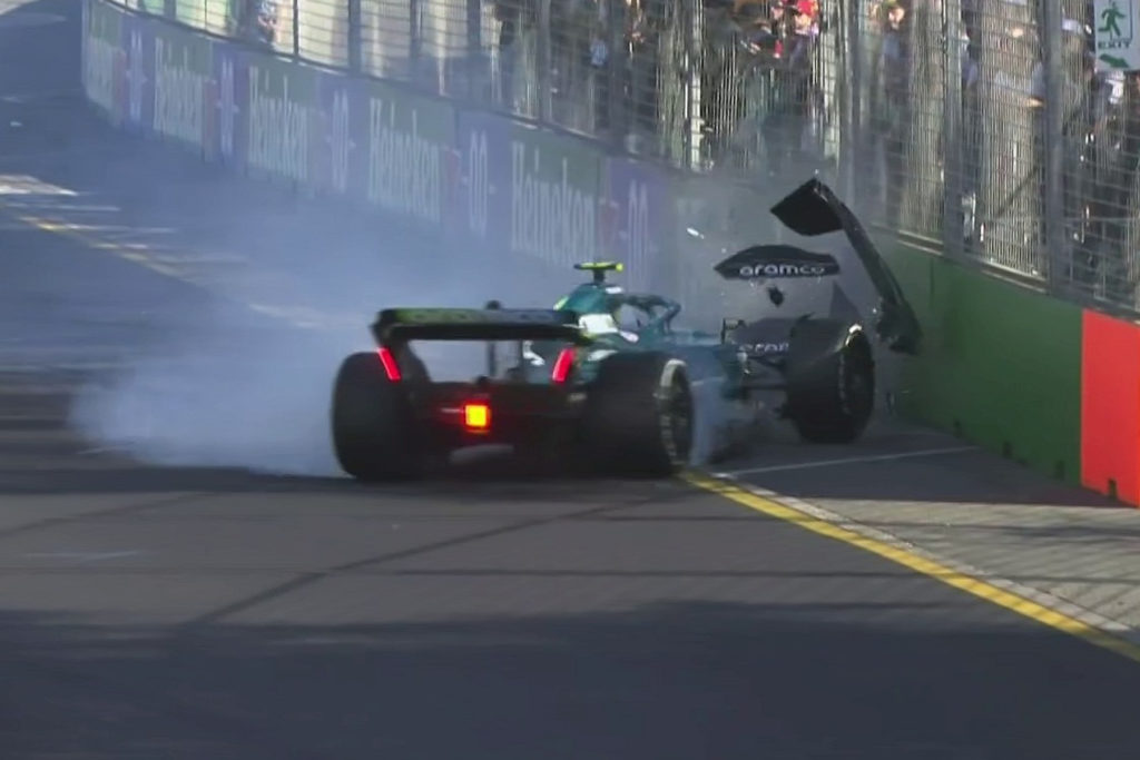 Formel 1 Sebastian Vettel Australien Crash 2022