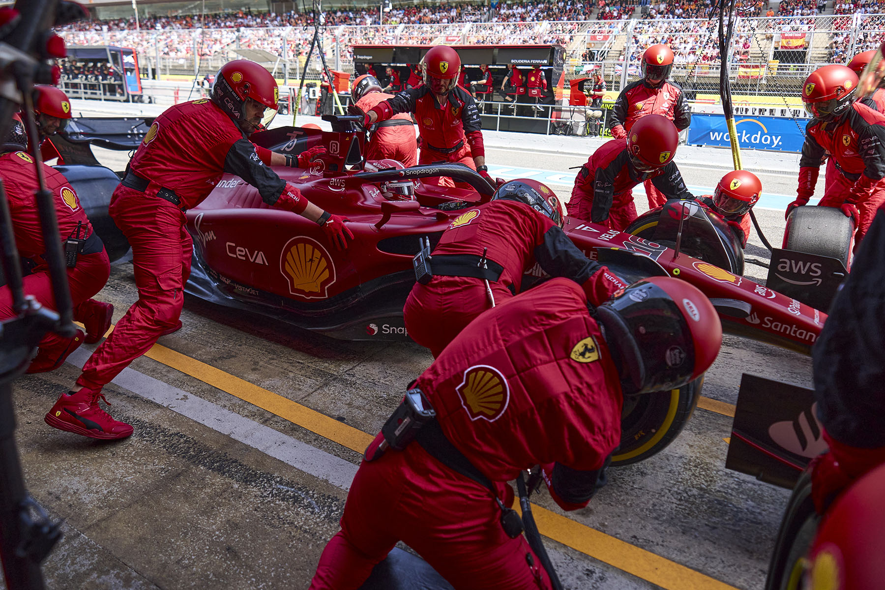 Formel 1 Charles Leclerc Ferrari Barcelona 2022