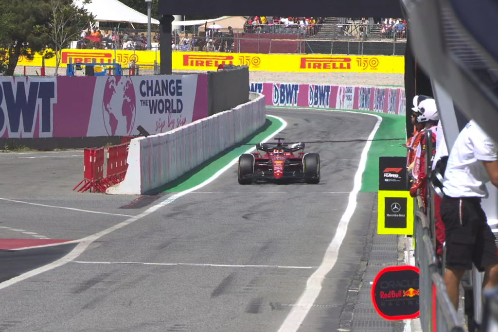 Formel 1 Leclerc Ferrari Ausfall Barcelona 2022