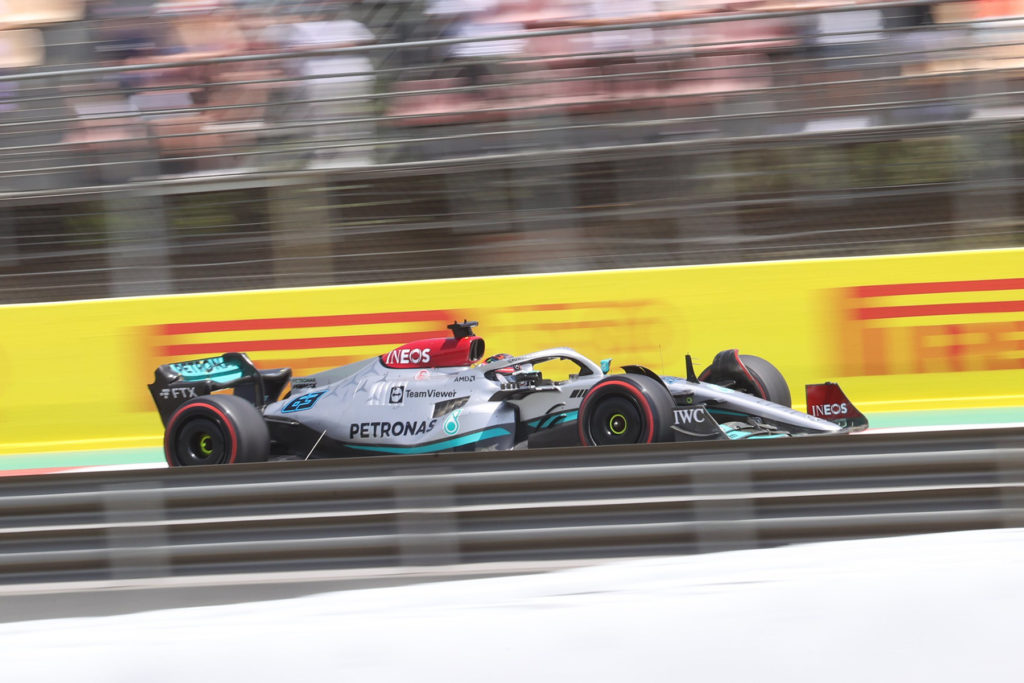 Formel 1 Mercedes Russell Barcelona 2022