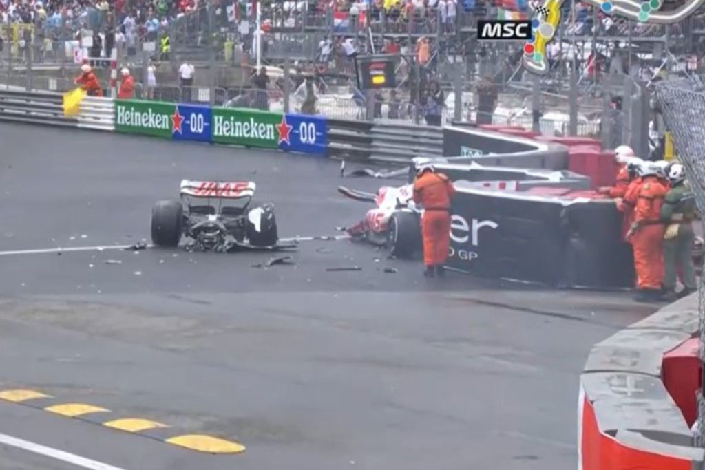 Formel 1 Mick Schumacher Haas Monaco Crash 2022