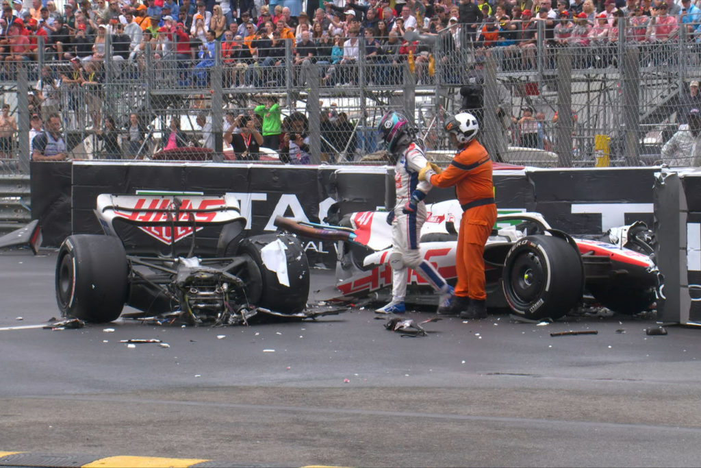 Formel 1 Mick Schumacher Haas Monaco Crash 2022