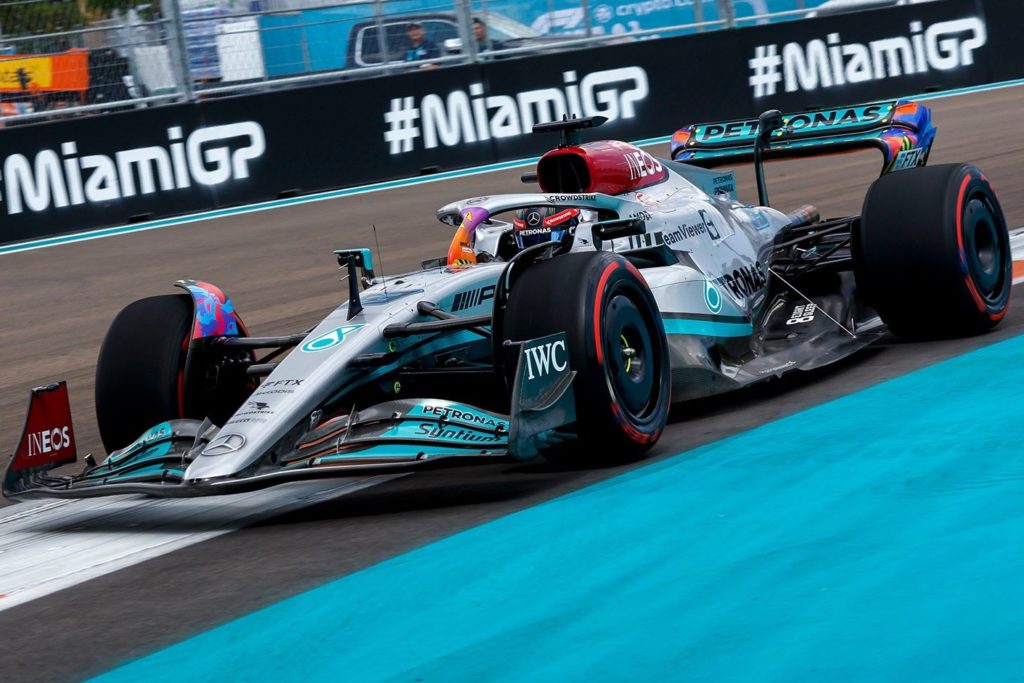 Formel 1 George Russell Mercedes Miami FP2 2022